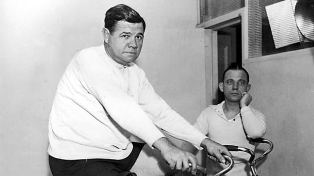 Sports Figures On Bicycles - 1 - Babe Ruth 